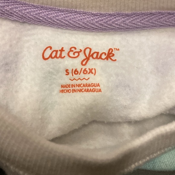 Cat & Jack Pullover Tie Dye Sweatshirt - S (6/6x) - Picture 3 of 3